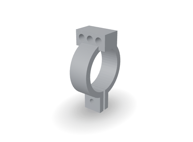 Bar light mount, rendered